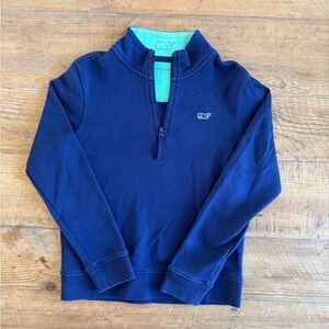 Vineyard Vines Boys Navy Quarter-Zip size 7